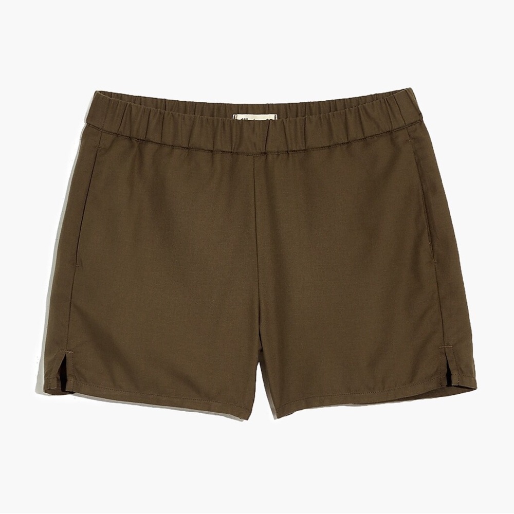 Madewell Army Green Pull On Shorts
